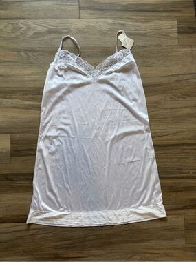 Vintage Sopré Lingerie White Lace Full Slip Plus Size 18/20 NWT NOS